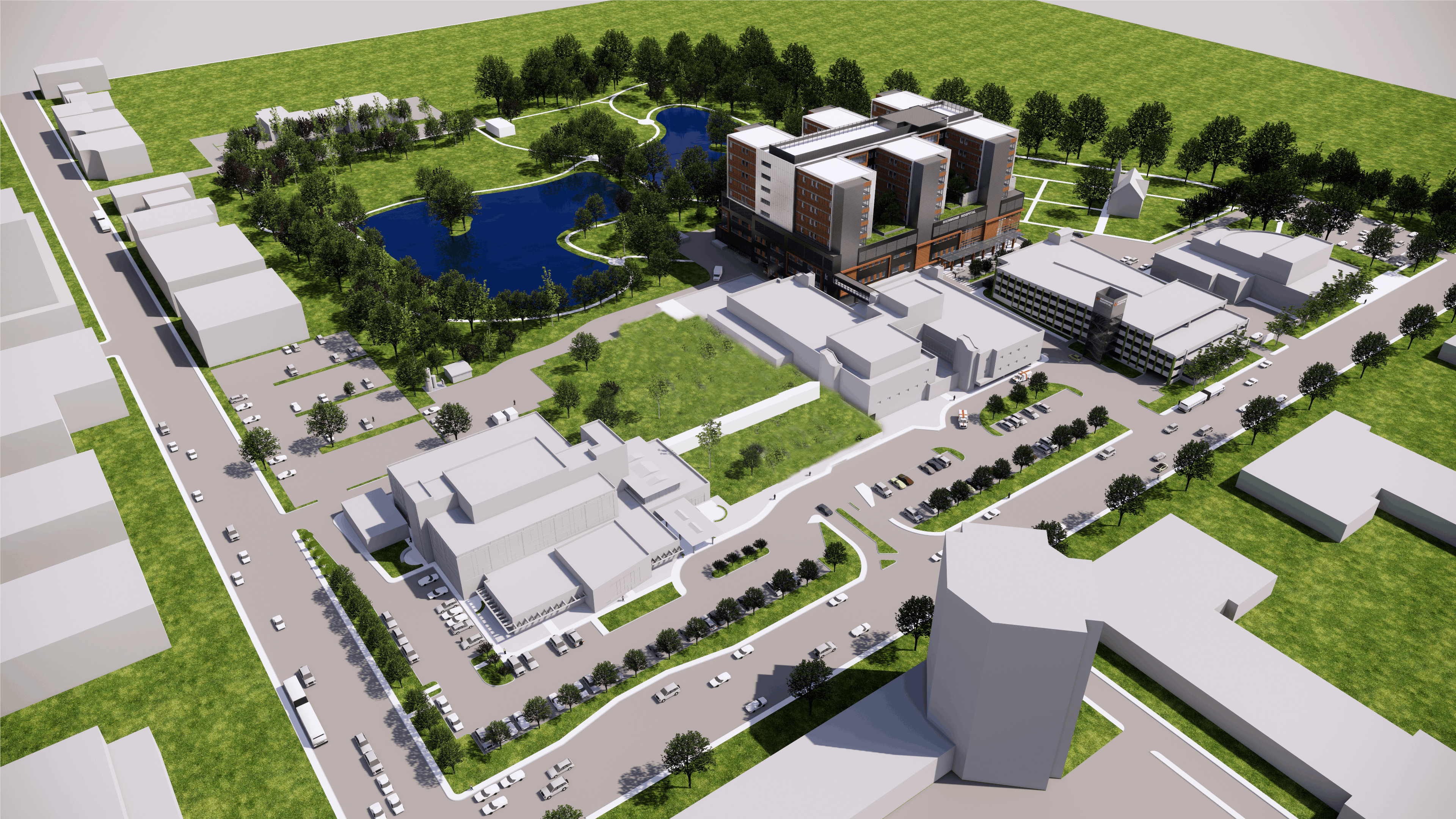 Rendering of Richmond Hospital.