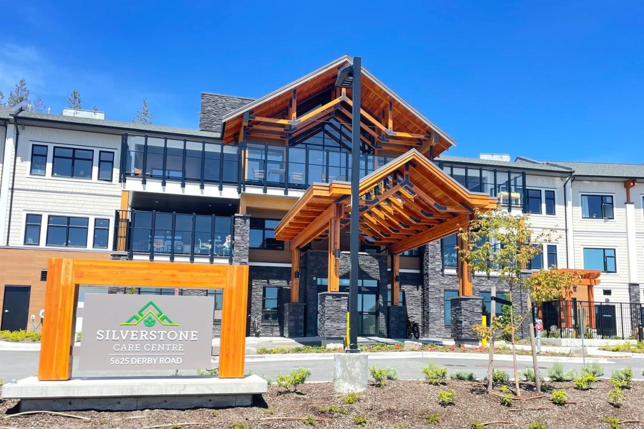 Exterior of the Silverstone Care Centre building