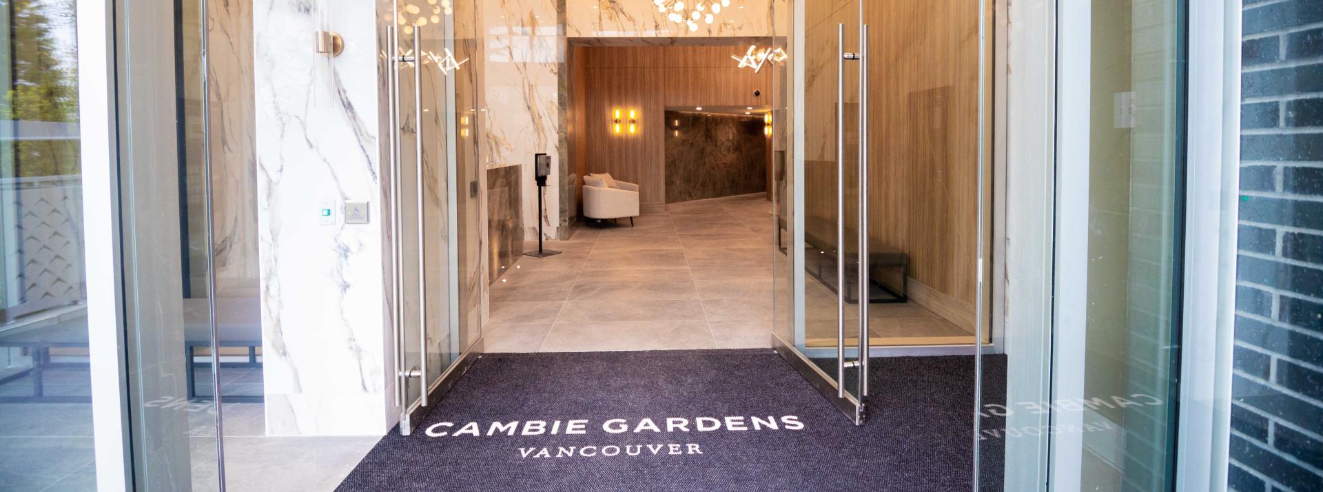 Cambie Gardens lobby.