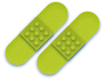Icon of two bandages. 